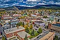 Aerial view of Leadville, Colorado.