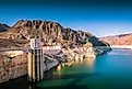 Lake Mead at the West Penstock Tower of the Hoover Dam. (Image Credit Michael Alford via Shutterstock)