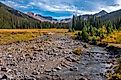 The Cimarron River flowing through Colorado