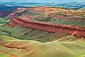 The Red Canyon located in Western Wyomings Fremont County, one of the most mountainous counties in the US. Credit: Zack Frank/ Shutterstock.com