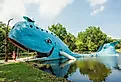 Iconic Blue Whale on Route 66 in Catoosa, Oklahoma. Image credit Logan Bush via Shutterstock