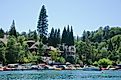 The beautiful settings of Lake Arrowhead, California.