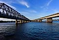Tom Uglys Bridge near Tom Uglys Point in New South Wales, Australia.