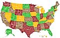 US county map (Malachy666 via Shutterstock)