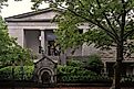 The Providence Atheneum, a private library in Providence, RI, with an institutional history dating back to the 18th century. Schwerdf, CC BY 4.0, via Wikimedia Commons