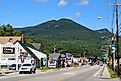 The Main Street in Lincoln, New Hampshire.