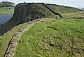 Hadrian's Wall, built in Roman Britain, in what is now Northern England. Image credit Johnnie Shannon, CC BY 2.0 <https://creativecommons.org/licenses/by/2.0>, via Wikimedia Commons