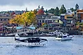 Floatplane decorated like an orca at Friday Harbor, Washington. Editorial credit: EQRoy / Shutterstock.com