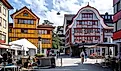 Old city of Appenzell, Switzerland.