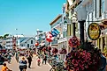 Main Street in Mackinac Island, Michigan. Image credit Michael Deemer via Shutterstock