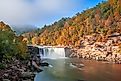 Cumberland Falls on the Cumberland River in Cumberland Falls State Resort Park, Kentucky