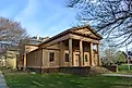 Redwood Library and Athenaeum at 50 Bellevue Avenue in Newport, Rhode Island