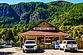 Front view of the Index General Store in the town of Index, Washington. Editorial credit: Danita Delimont / Shutterstock.com