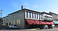 Buildings in the historic commercial district of Stanford in Kentucky. By Joel Bradshaw - Own work, CC0, Wikimedia Commons.