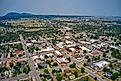 Aerial view of Spearfish, South Dakota. 