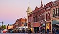 The downtown area of Guthrie with its historical buildings. Editorial credit: Kit Leong / Shutterstock.com. 
