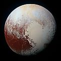 NASA's New Horizons spacecraft captured this high-resolution enhanced color view of Pluto. By NASA / Johns Hopkins University Applied Physics Laboratory / Southwest Research Institute.