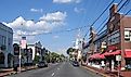 Buildings along Main Street in Newark, Delaware. By PookieFugglestein - Own work, CC0, Wikimedia Commons.