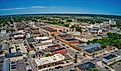 Aerial View of the German Inspired New Ulm, Minnesota.