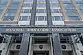 National Education Association entry at the DC Headquarters. Editorial credit: Rosemarie Mosteller / Shutterstock.com
