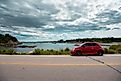A two-lane coastal road near Newport, Rhode Island. Photo Credit: Matthew Carreiro / Shutterstock