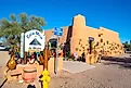 Historic adobe style buildings in Tubac, Arizona. Image credit: Wangkun Jia / Shutterstock.com.