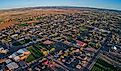 Aerial view of Snowflake, Arizona.