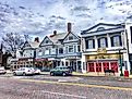 Street view of downtown Marietta, Ohio. Editorial credit: Wendy van Overstreet / Shutterstock.com