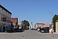 Downtown Crawford, Nebraska.
