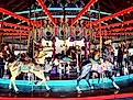 The Forest Park Carousel, an official landmark in New York, stands as one of the oldest carousels in the United States. Editorial credit: A Samson / Shutterstock.com