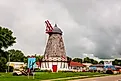 The historic Danish Windmill in Elk Horn, Iowa. Sandra Foyt / Shutterstock.com.
