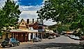 Rustic buildings and businesses along the Main Street in Maldon, Victoria. Editorial credit: Hans Wismeijer / Shutterstock.com