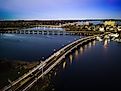 Red Bank, New Jersey, at sunset