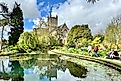 Wells in Somerset the Bishops Palace and Cathedral. Image credit: Bryan Dearsley