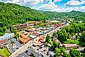 Overlooking Gatlinburg, Tennessee.