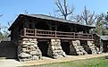 A CCC-built pavilion at Crowley's Ridge State Park in Arkansas. (Kbh3rd, CC BY-SA 3.0, via Wikimedia Commons)