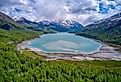 Aerial View of Lake Eklutna in Chugach State Park. Image credit Jacob Boomsma via Shutterstock