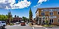 A view looking down the Main Street in downtown, Sisters, Oregon. Image credit: Bob Pool / Shutterstock.com.