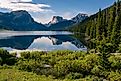 Part of the Wind River mountain range in the Bridger-Teton National Forest near Pinedale, Wyoming. 