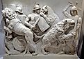 Art depicting gladiator combat