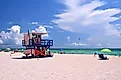 A lifeguards stand on South Beach, Miami Beach (Florida, USA). Credit: By Gzzz - Own work, CC BY-SA 4.0, https://commons.wikimedia.org/w/index.php?curid=51330277