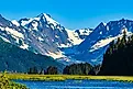 The majestic landscape of Chugach State Park, Alaska. 