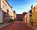 Linden Street in downtown Geneva, New York, on a quiet summer morning. (Editorial credit: debra millet / Shutterstock.com)