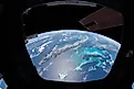 Bahamas photo taken by an astronaut from inside the Cupola on the International Space Station