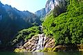 Waterfall in the Tongass National Forest, Alaska. 