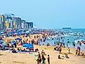 Busy 4th of July day at the Virginia Beach ocean front. Editorial credit: Kyle J Little / Shutterstock.com