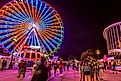 Long exposure street photography at the North Carolina State Fair in Raleigh, North Carolina, USA. 