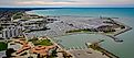 A view of the lake front at Racine, Wisconsin