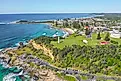 Aerial view of Yamba, New South Wales.