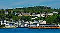 Mackinac Island State Harbor Mackinac Island, Michigan. Editorial credit: Dennis MacDonald / Shutterstock.com.
